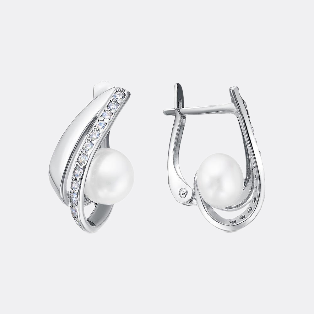 картинка Серьги Ювелирный завод "КРАСНАЯ ПРЕСНЯ" из серебра 925 пробы от ювелирной компании Арт