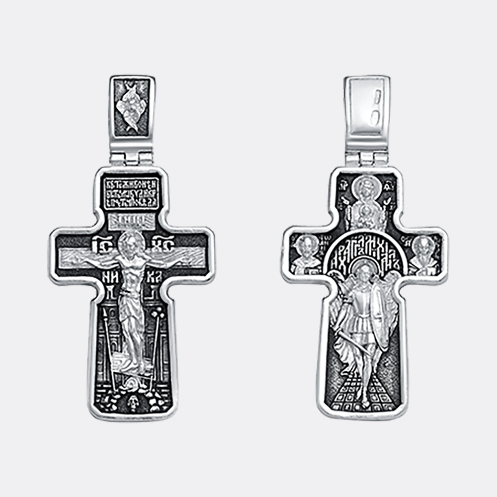 картинка Крест Вознесенский ювелирный завод из серебра 925 пробы от ювелирной компании Арт