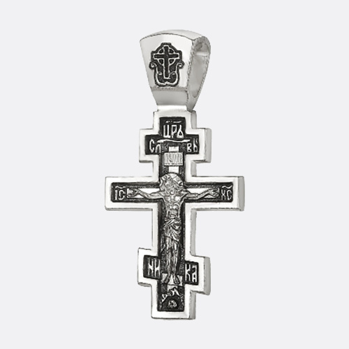 картинка Крест Вознесенский ювелирный завод из серебра 925 пробы от ювелирной компании Арт