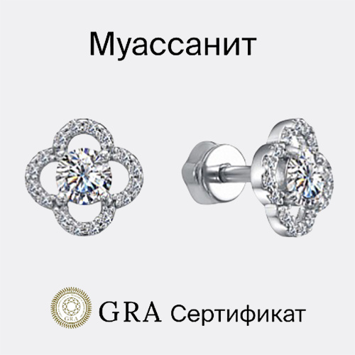 картинка Серьги из серебра 925 пробы от ювелирной компании Арт