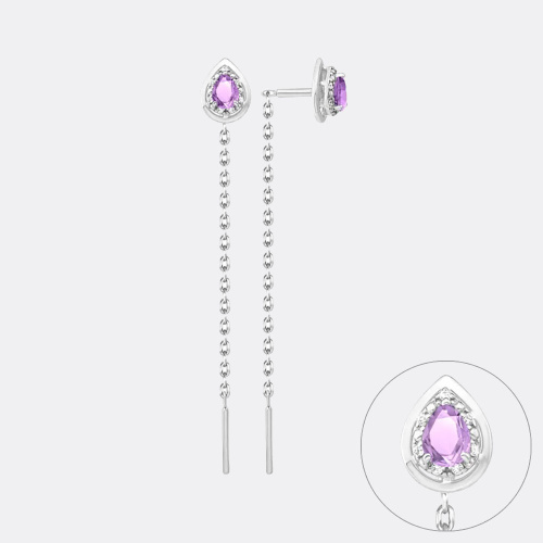 картинка Серьги из серебра 925 пробы от ювелирной компании Арт