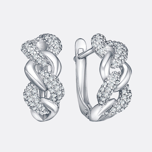 картинка Серьги Вознесенский ювелирный завод из серебра 925 пробы от ювелирной компании Арт