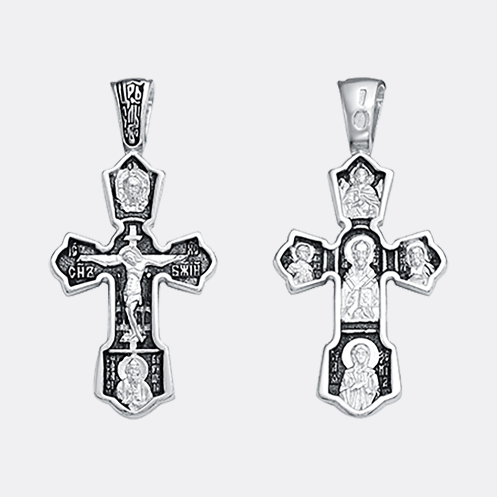 картинка Крест Вознесенский ювелирный завод из серебра 925 пробы от ювелирной компании Арт