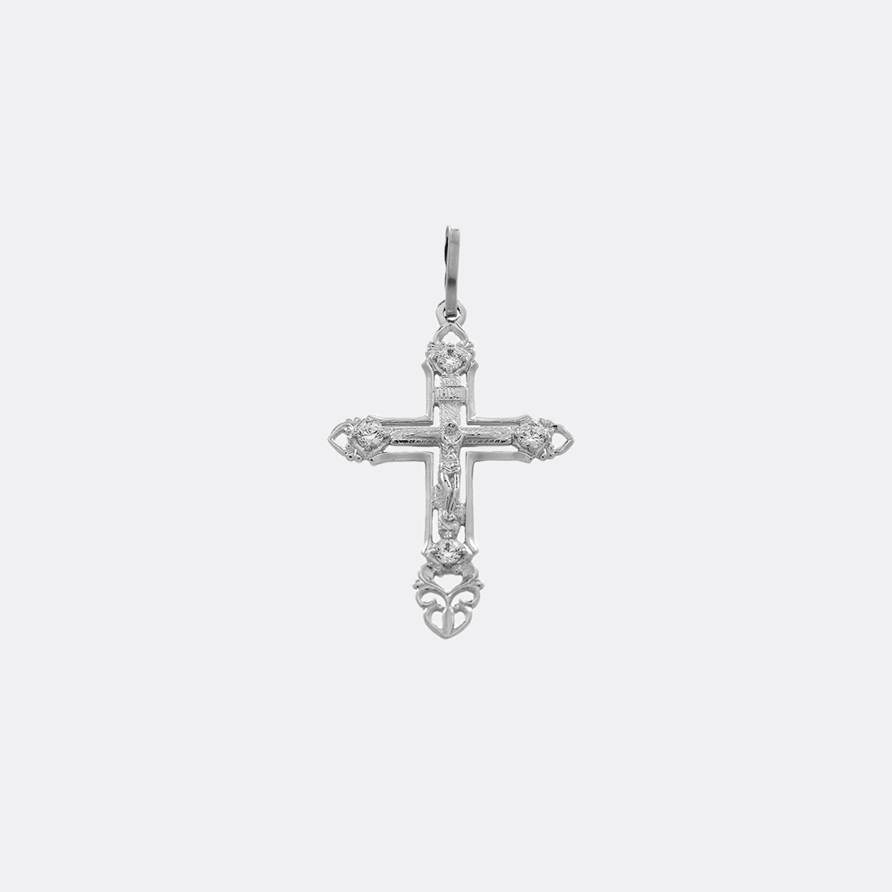 картинка Крест Ювелирный дом АВРОРА из серебра 925 пробы от ювелирной компании Арт