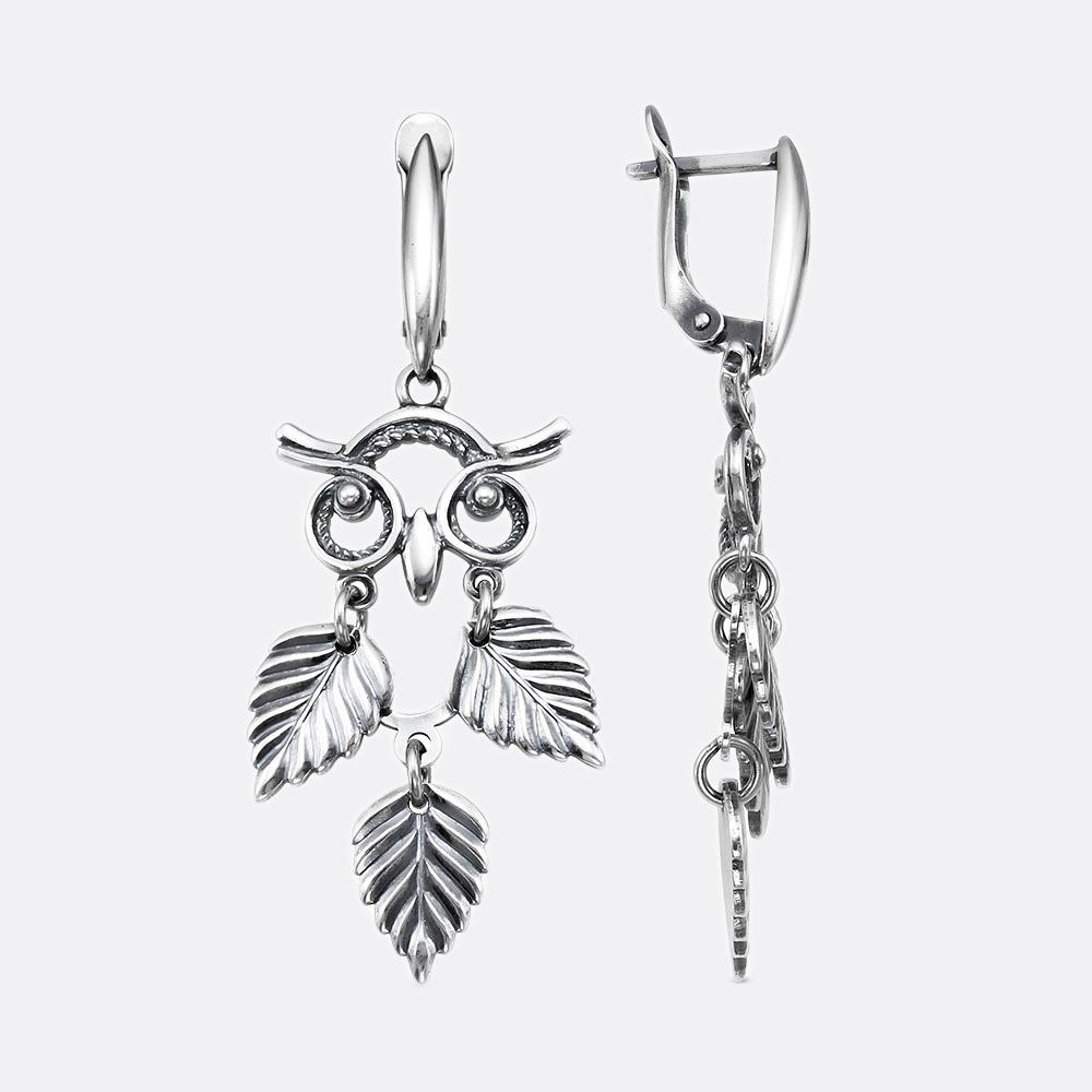 картинка Серьги Ювелирный завод "КРАСНАЯ ПРЕСНЯ" из серебра 925 пробы от ювелирной компании Арт