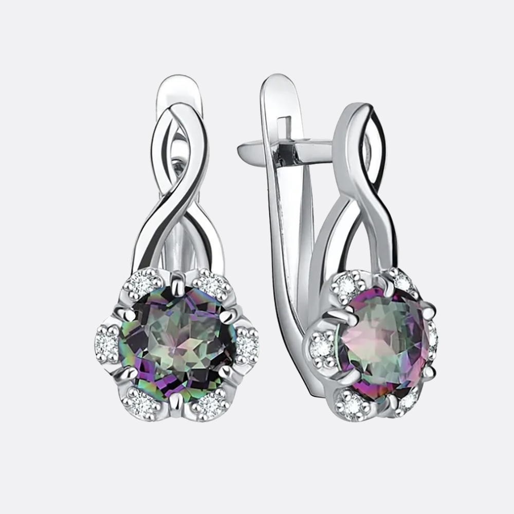 картинка Серьги Ювелирный завод «TALANT» из серебра 925 пробы от ювелирной компании Арт