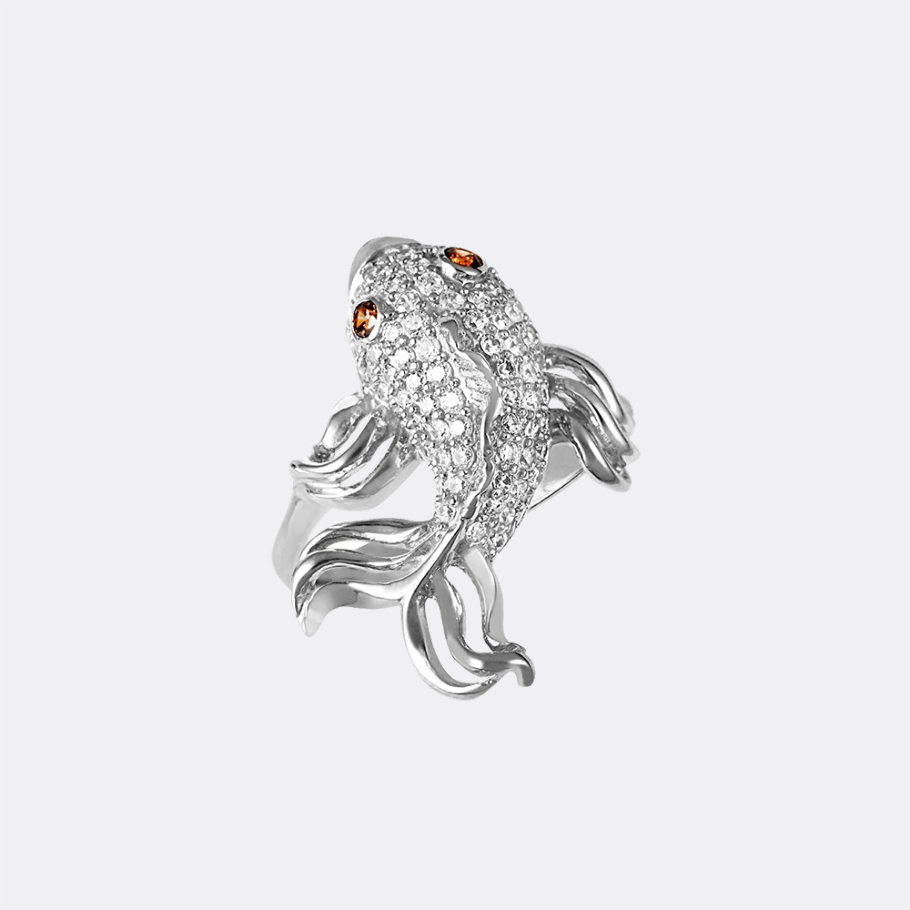 картинка Кольцо Ювелирный дом АВРОРА из серебра 925 пробы от ювелирной компании Арт