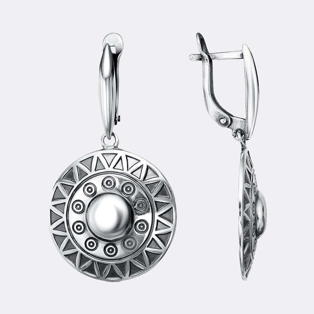 картинка Серьги Ювелирный завод "КРАСНАЯ ПРЕСНЯ" из серебра 925 пробы от ювелирной компании Арт