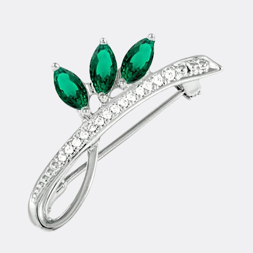 картинка Брошь Завод ювелирных украшений EFREMOV из серебра 925 пробы от ювелирной компании Арт