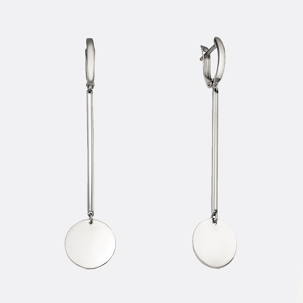 картинка Серьги Ювелирный завод "КРАСНАЯ ПРЕСНЯ" из серебра 925 пробы от ювелирной компании Арт