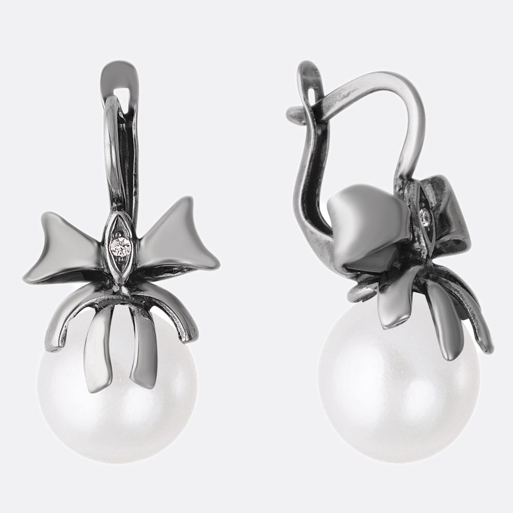 картинка Серьги Ювелирный завод "КРАСНАЯ ПРЕСНЯ" из серебра 925 пробы от ювелирной компании Арт