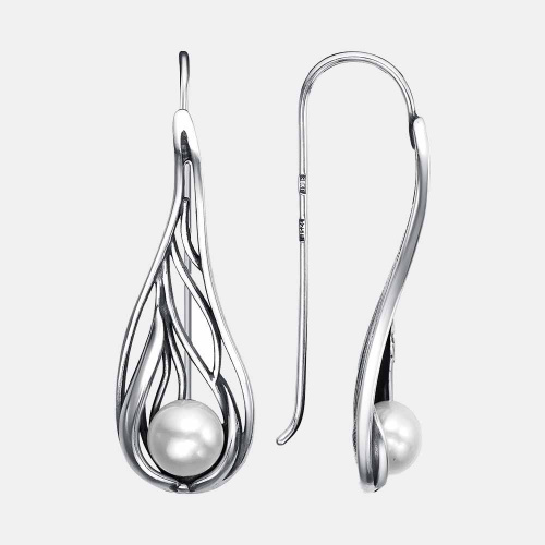 картинка Серьги Ювелирный завод "КРАСНАЯ ПРЕСНЯ" из серебра 925 пробы от ювелирной компании Арт