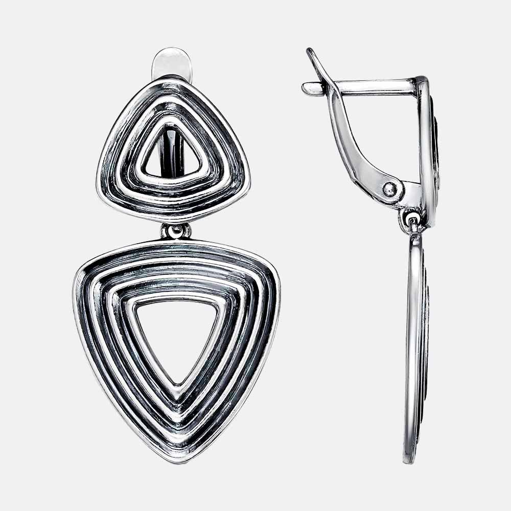 картинка Серьги Ювелирный завод "КРАСНАЯ ПРЕСНЯ" из серебра 925 пробы от ювелирной компании Арт