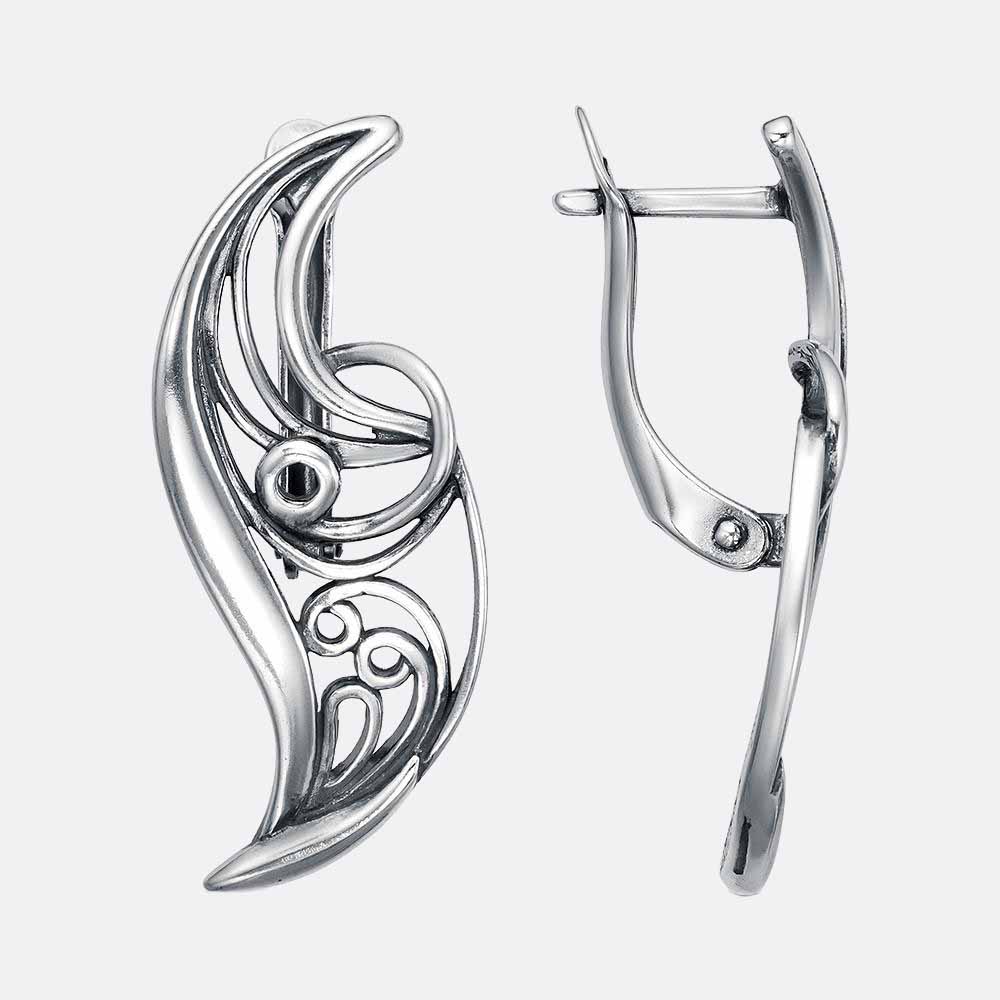 картинка Серьги Ювелирный завод "КРАСНАЯ ПРЕСНЯ" из серебра 925 пробы от ювелирной компании Арт