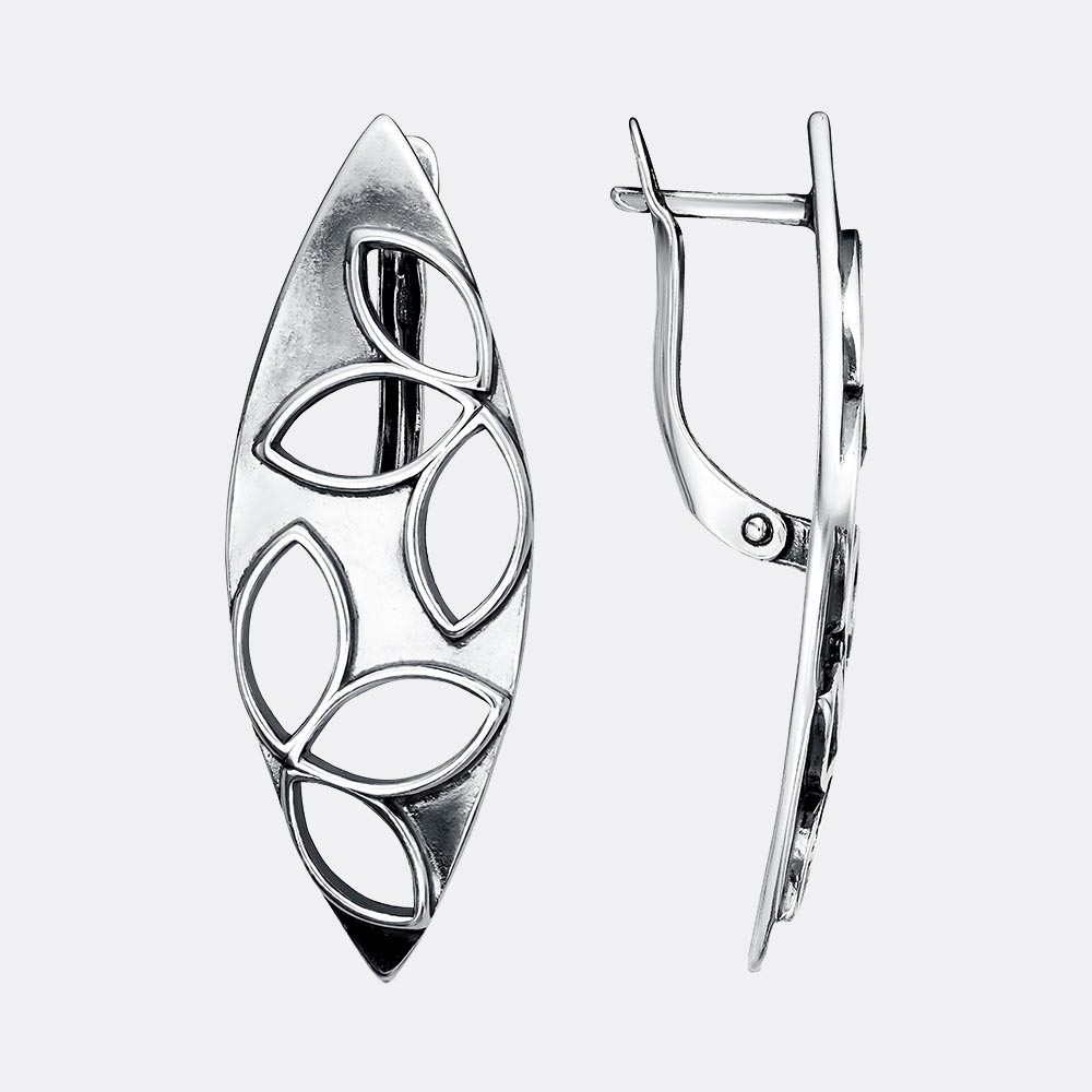 картинка Серьги Ювелирный завод "КРАСНАЯ ПРЕСНЯ" из серебра 925 пробы от ювелирной компании Арт