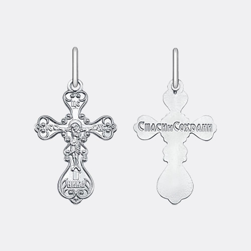 картинка Крест из серебра 925 пробы от ювелирной компании Арт