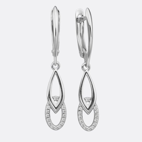 картинка Серьги из серебра 925 пробы от ювелирной компании Арт