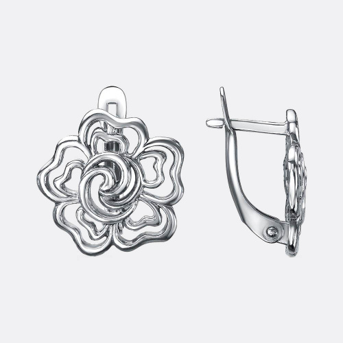 картинка Серьги Ювелирный завод "КРАСНАЯ ПРЕСНЯ" из серебра 925 пробы от ювелирной компании Арт