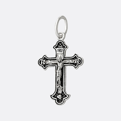 картинка Крест Вознесенский ювелирный завод из серебра 925 пробы от ювелирной компании Арт