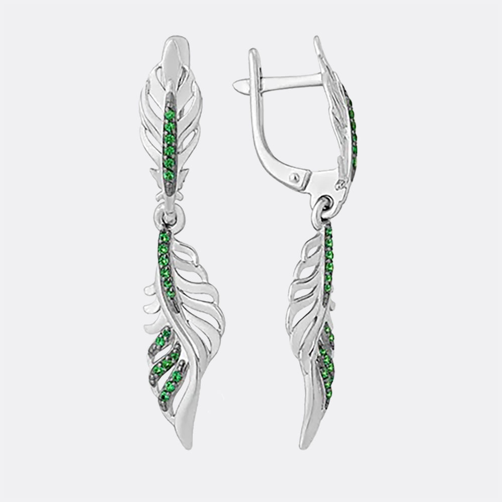 картинка Серьги из серебра 925 пробы от ювелирной компании Арт