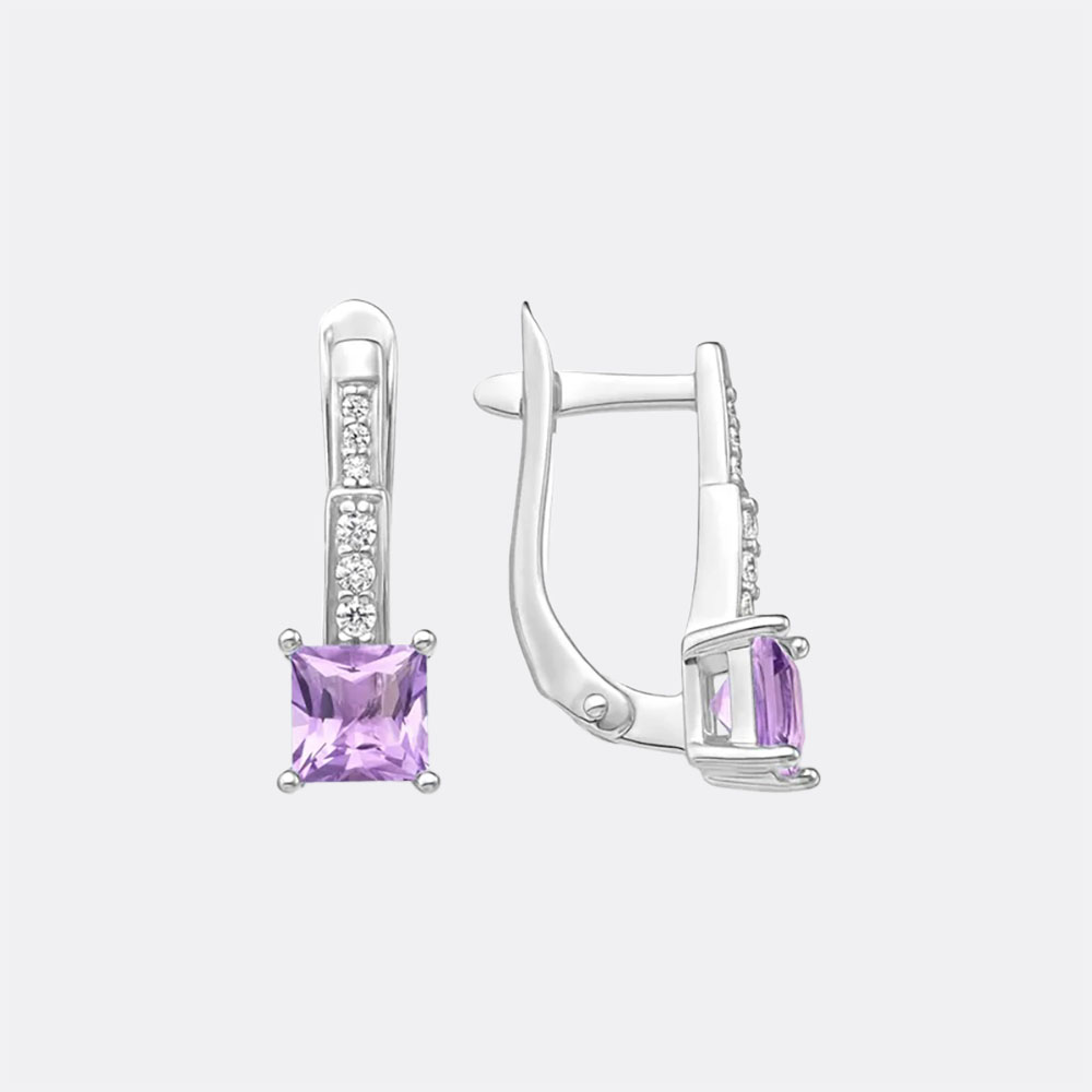 картинка Серьги Завод ювелирных украшений EFREMOV из серебра 925 пробы от ювелирной компании Арт