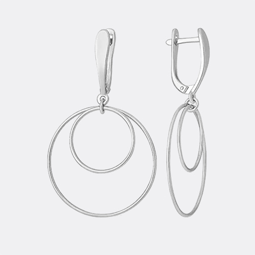 картинка Серьги Завод ювелирных украшений EFREMOV из серебра 925 пробы от ювелирной компании Арт