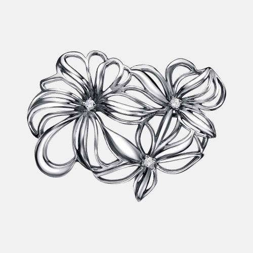 картинка Брошь Ювелирный завод "КРАСНАЯ ПРЕСНЯ" из серебра 925 пробы от ювелирной компании Арт