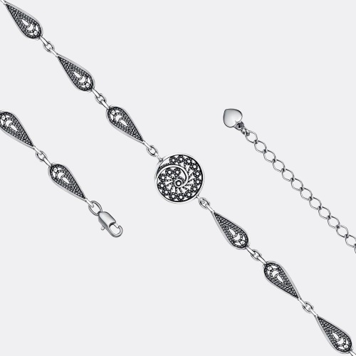 картинка Браслет Ювелирный завод "КРАСНАЯ ПРЕСНЯ" из серебра 925 пробы от ювелирной компании Арт