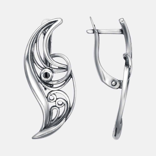 картинка Серьги Ювелирный завод "КРАСНАЯ ПРЕСНЯ" из серебра 925 пробы от ювелирной компании Арт