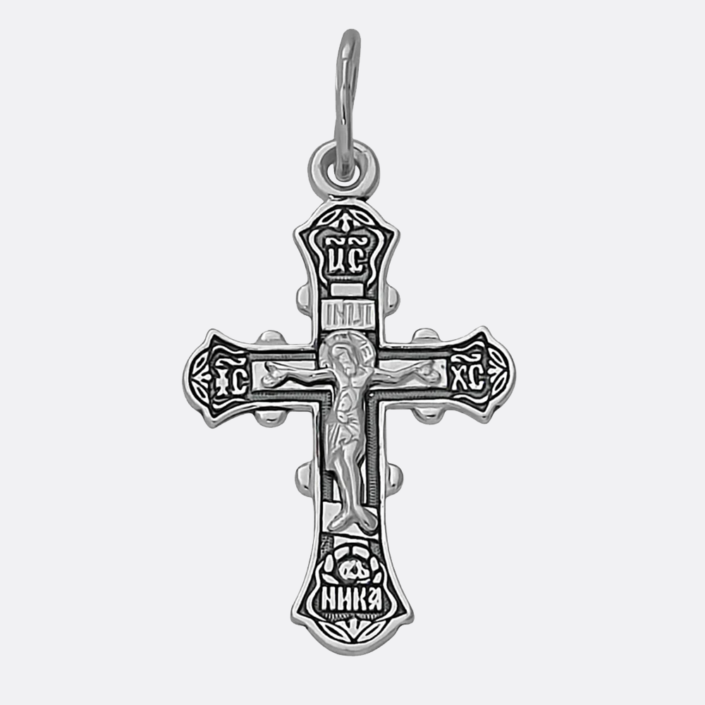 картинка Крест Вознесенский ювелирный завод из серебра 925 пробы от ювелирной компании Арт