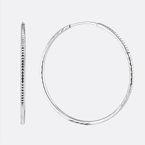 картинка Серьги-конго из серебра 925 пробы от ювелирной компании Арт