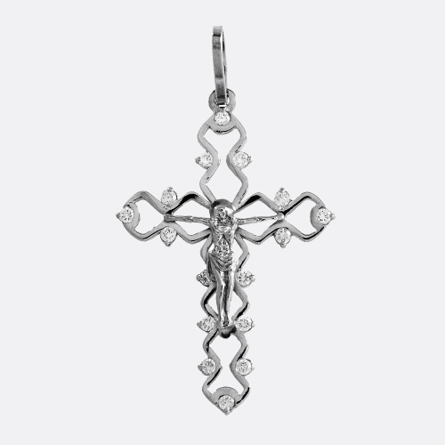 картинка Крест Ювелирный дом АВРОРА из серебра 925 пробы от ювелирной компании Арт