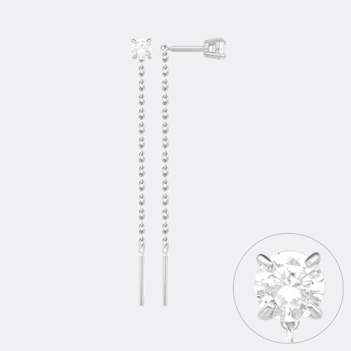 картинка Серьги из серебра 925 пробы от ювелирной компании Арт