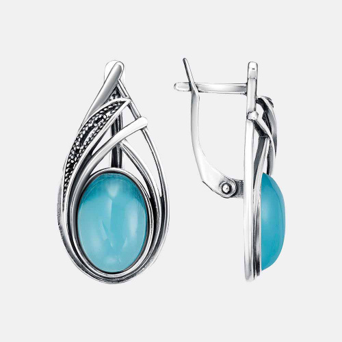 картинка Серьги Ювелирный завод "КРАСНАЯ ПРЕСНЯ" из серебра 925 пробы от ювелирной компании Арт