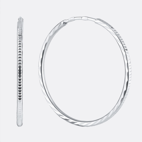 картинка Серьги-конго из серебра 925 пробы от ювелирной компании Арт