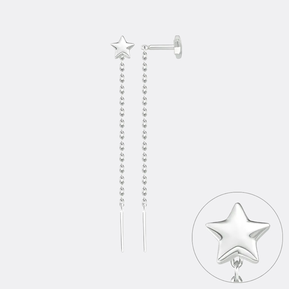 картинка Серьги из серебра 925 пробы от ювелирной компании Арт