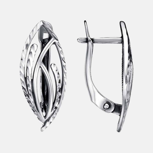 картинка Серьги Ювелирный завод "КРАСНАЯ ПРЕСНЯ" из серебра 925 пробы от ювелирной компании Арт