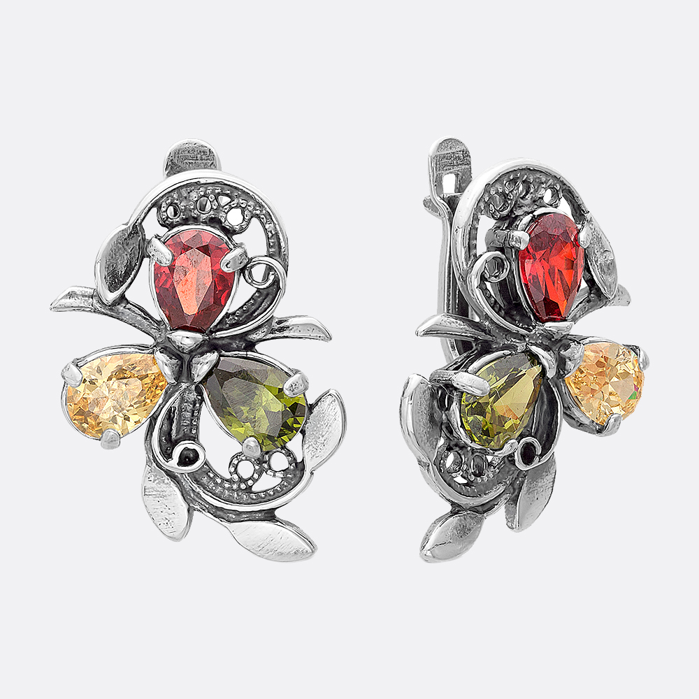 картинка Серьги Ювелирный завод "КРАСНАЯ ПРЕСНЯ" из серебра 925 пробы от ювелирной компании Арт