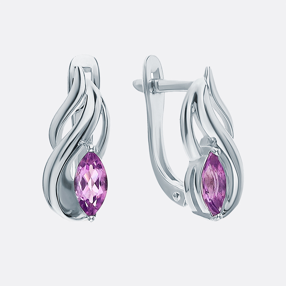 картинка Серьги Завод ювелирных украшений EFREMOV из серебра 925 пробы от ювелирной компании Арт