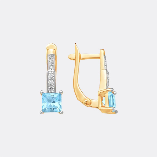 картинка Серьги Завод ювелирных украшений EFREMOV из серебра 925 пробы от ювелирной компании Арт