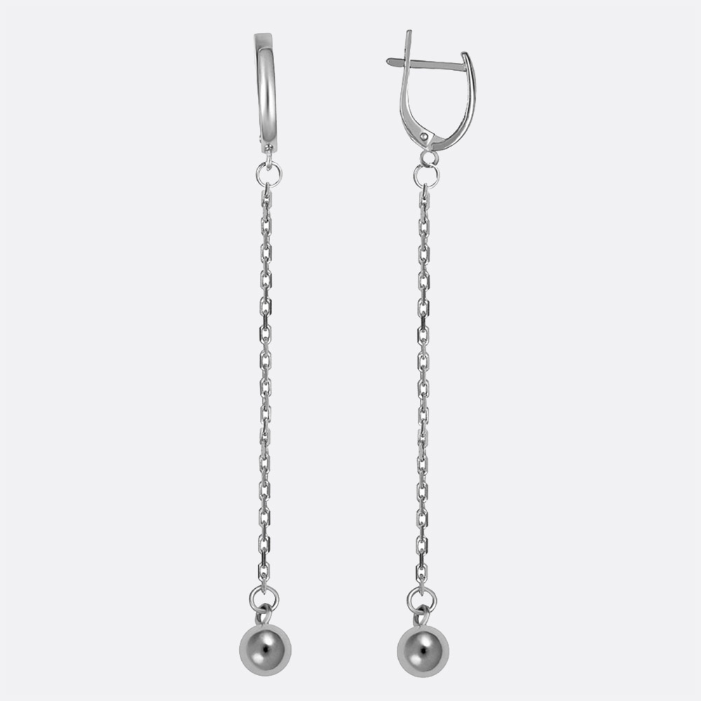 картинка Серьги Ювелирный дом АВРОРА из серебра 925 пробы от ювелирной компании Арт