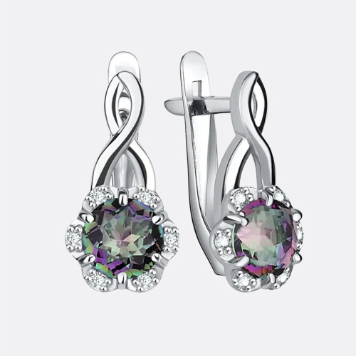 картинка Серьги Ювелирный завод «TALANT» из серебра 925 пробы от ювелирной компании Арт