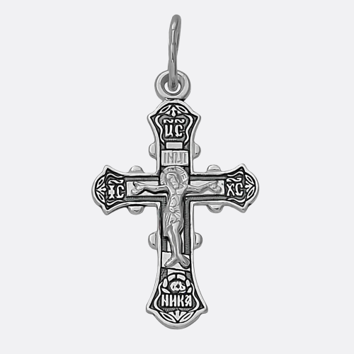 картинка Крест Вознесенский ювелирный завод из серебра 925 пробы от ювелирной компании Арт