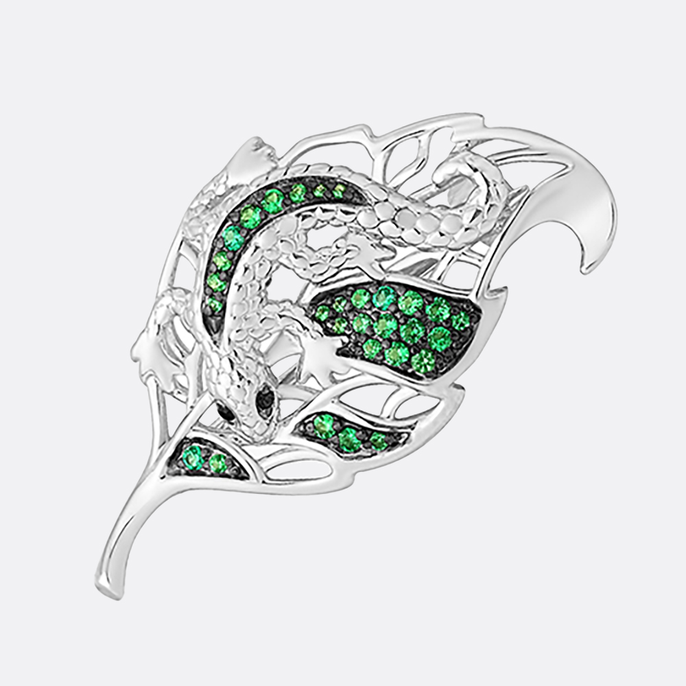 картинка Брошь Завод ювелирных украшений EFREMOV из серебра 925 пробы от ювелирной компании Арт