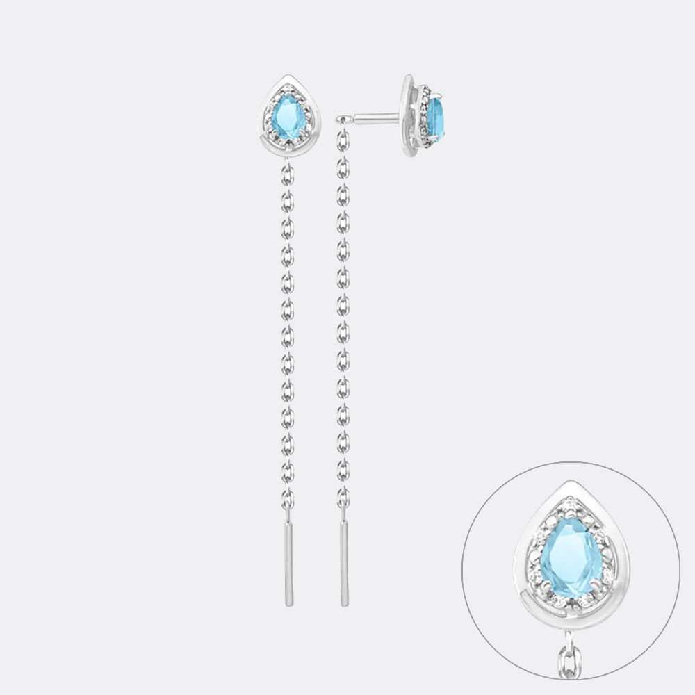 картинка Серьги из серебра 925 пробы от ювелирной компании Арт