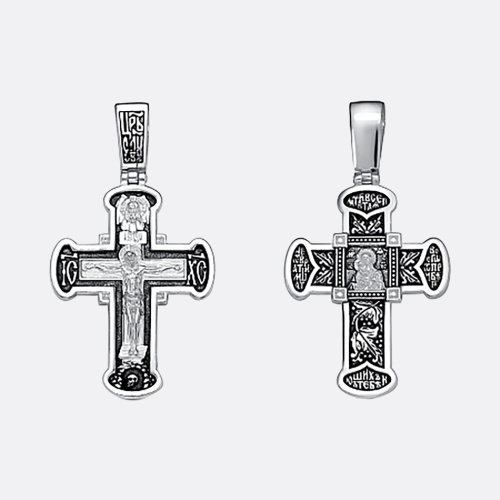 картинка Крест Вознесенский ювелирный завод из серебра 925 пробы от ювелирной компании Арт