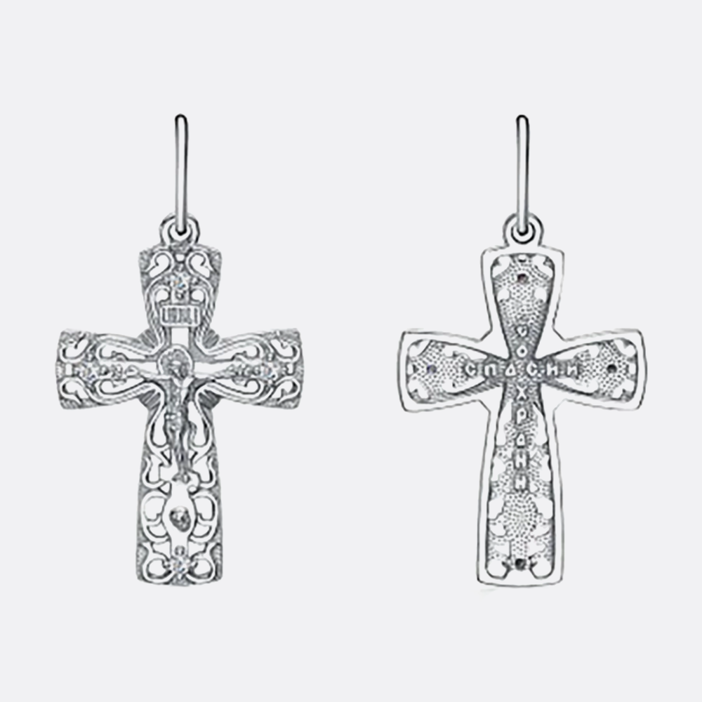 картинка Крест из серебра 925 пробы от ювелирной компании Арт