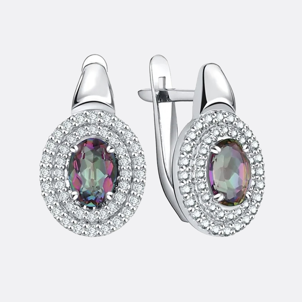 картинка Серьги Ювелирный завод «TALANT» из серебра 925 пробы от ювелирной компании Арт