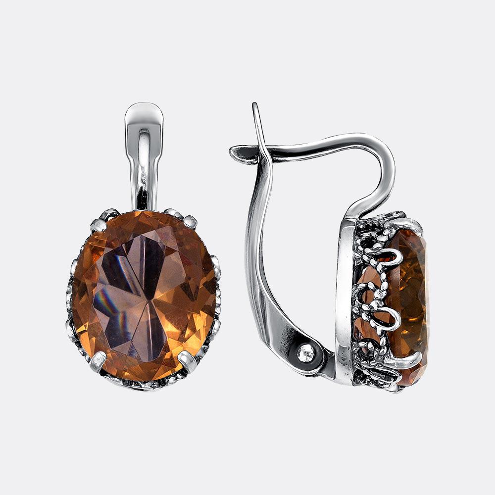 картинка Серьги Ювелирный завод "КРАСНАЯ ПРЕСНЯ" из серебра 925 пробы от ювелирной компании Арт