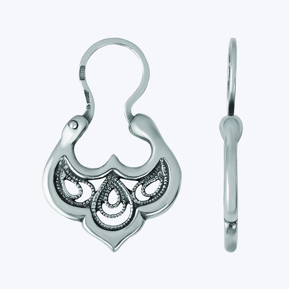 картинка Серьги Ювелирный завод "КРАСНАЯ ПРЕСНЯ" из серебра 925 пробы от ювелирной компании Арт